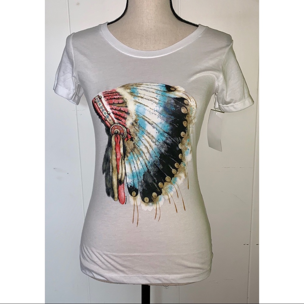 White headdress tee